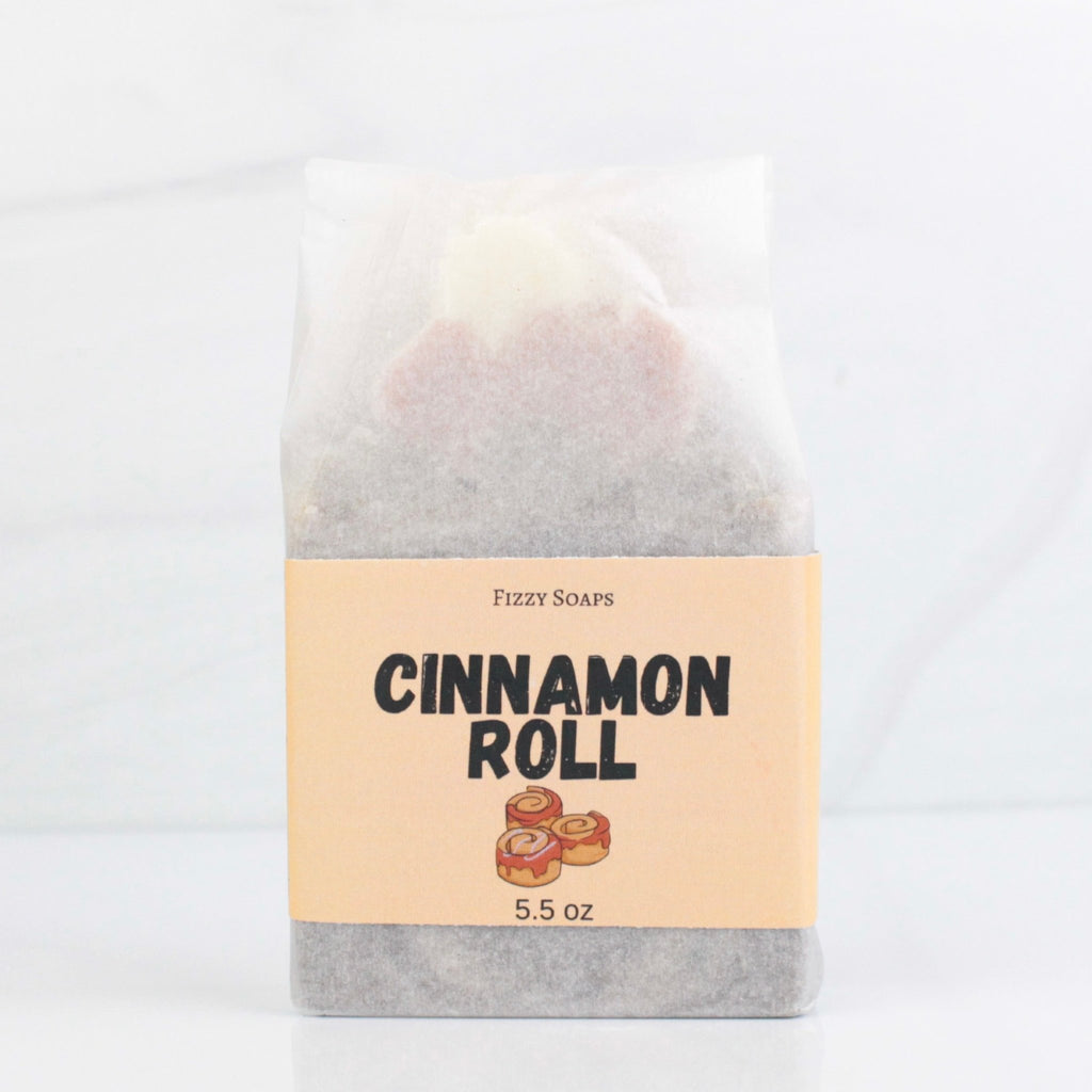 Cinnamon Roll w/ Coffee Grounds | Exfoliating Soap - fizzy soaps