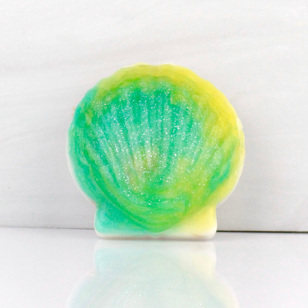 Green Waves Sea Shell Loofah Soap - fizzy soaps